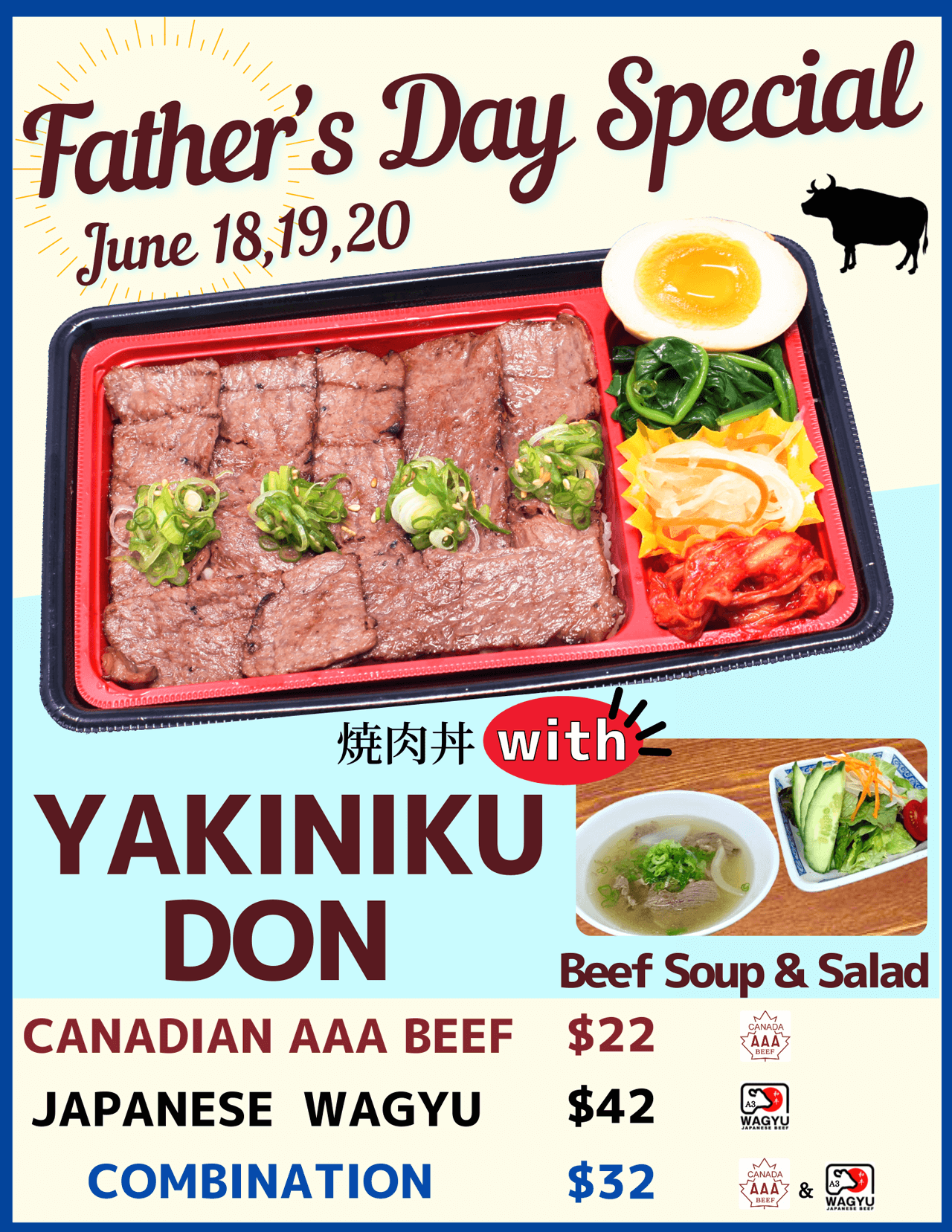 FATHER'S DAY SPECIAL (JUNE 18th-20th ONLY) | Takeya Sushi ...